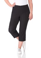 KJ Brand Ladies Capri Length Trousers in BLACK