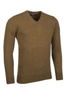 Lambswool V-neck in Driftwood