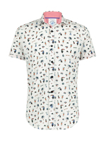 Short-sleeved Elements shirt in Coral