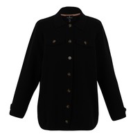 Marble Knitted Jacket in Black