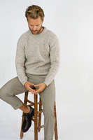 Peregrine Ford Crew Neck Sweater In Oatmeal