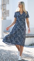 Marble Dress in Navy