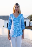 Marble Tunic in Powder Blue